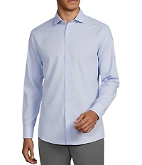 Murano Big & Tall Wardrobe Essentials Dobby Stretch Long Sleeve Woven Shirt