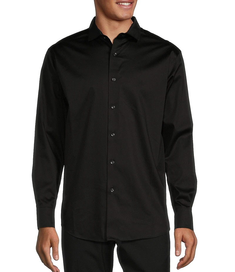 Murano Wardrobe Essentials Classic Fit Solid Long Sleeve Woven Shirt