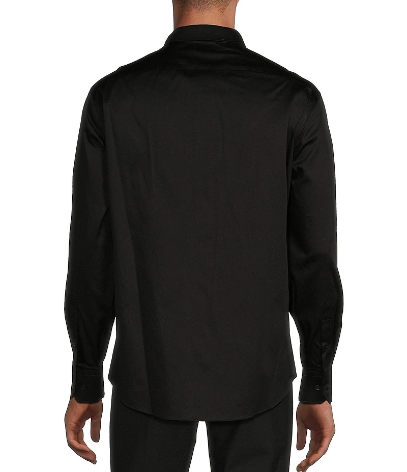 Murano Wardrobe Essentials Classic Fit Solid Long Sleeve Woven Shirt