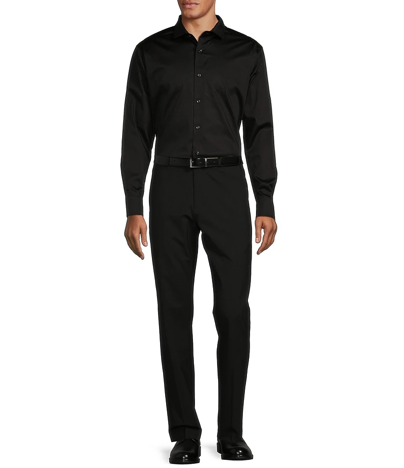 Murano Wardrobe Essentials Classic Fit Solid Long Sleeve Woven Shirt