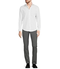 Murano Wardrobe Essentials Slim Fit Solid Long Sleeve Woven Shirt