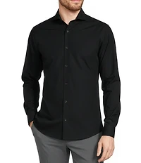 Murano Wardrobe Essentials Slim Fit Solid Long Sleeve Woven Shirt