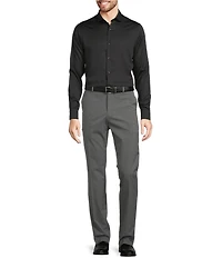 Murano Wardrobe Essentials Slim Fit Solid Sateen Long Sleeve Woven Shirt
