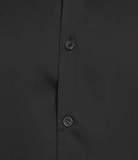 Murano Wardrobe Essentials Slim Fit Solid Sateen Long Sleeve Woven Shirt