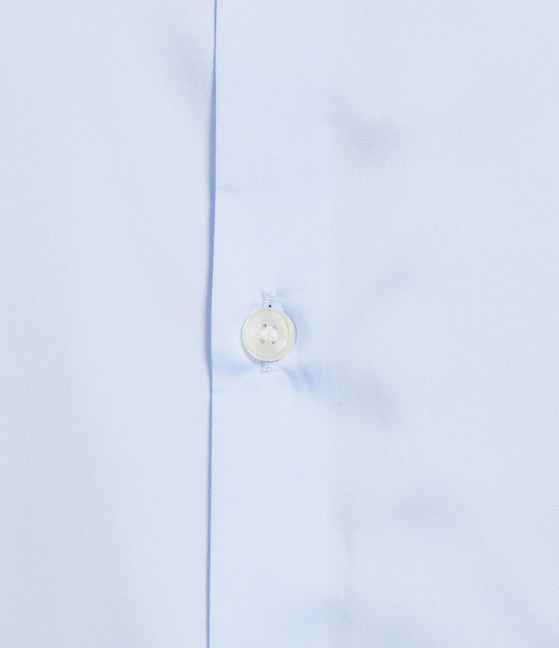 Murano Wardrobe Essentials Slim Fit Solid Sateen Long Sleeve Woven Shirt