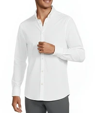 Murano Wardrobe Essentials Ultimate Modern Comfort Stretch Solid Long Sleeve Woven Shirt