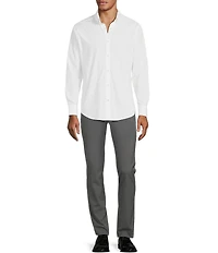 Murano Wardrobe Essentials Ultimate Modern Comfort Stretch Solid Long Sleeve Woven Shirt