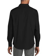 Murano Wardrobe Essentials Ultimate Modern Comfort Stretch Solid Long Sleeve Woven Shirt