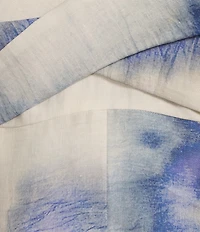 Muse by Marchesa Chloe Dye Print A-Line Linen Dress