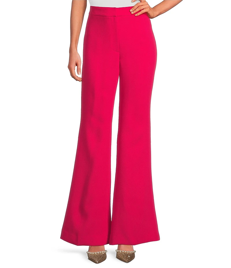 Muse by Marchesa Coordinating Rosalie Stretch Crepe Flare Leg Pants