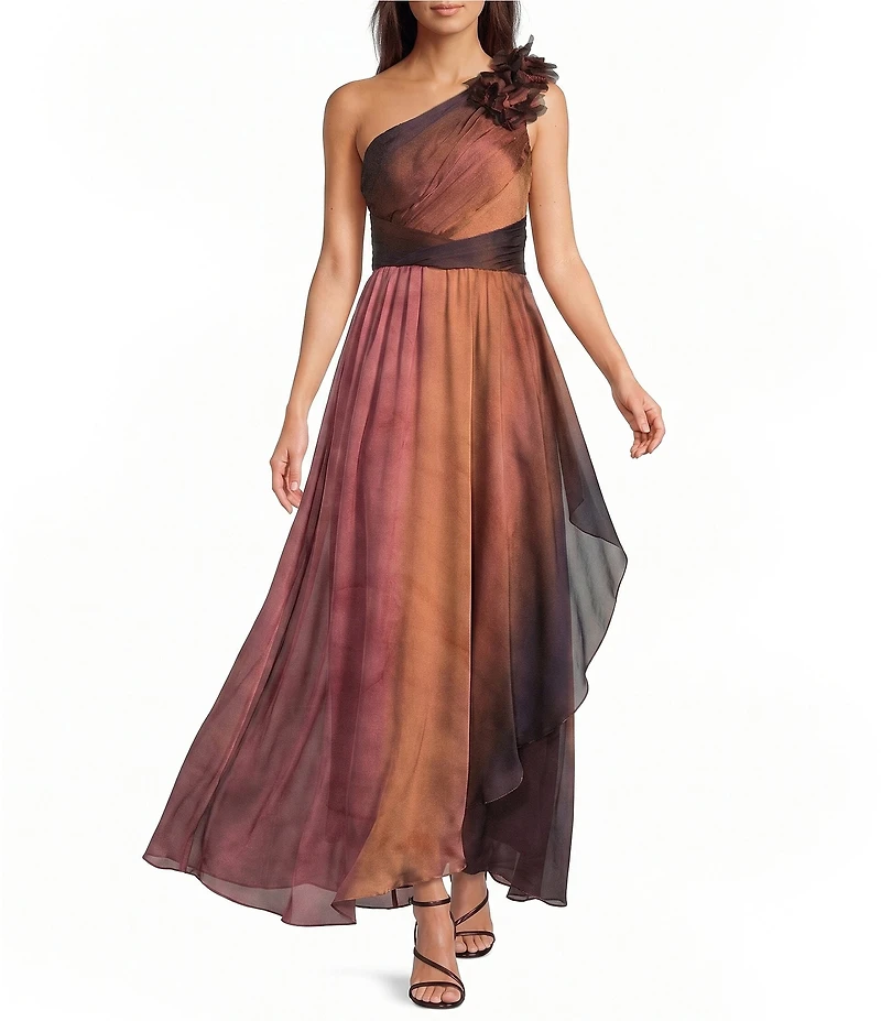 Muse by Marchesa Floral Saffron Maxi Dress