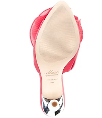 Muse by Marchesa Gabriella Chiffon Ruffle Ornament Dress Slide Sandals