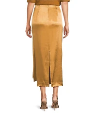 Muse by Marchesa Idra Satin Slip Maxi Skirt