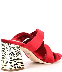 Muse by Marchesa Iris Velvet Knotted Dress Slide Sandals