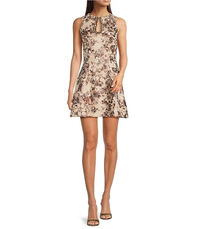Muse by Marchesa Thistle Tweed A-Line Dress