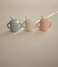 Mushie Silicone Training Cup + Straw