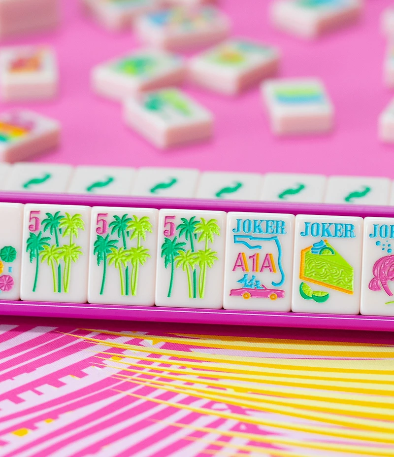 My Fair Mahjong Neoprene Tropical Palm Print Mahjong Mat