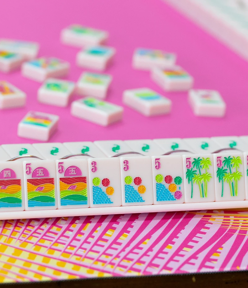 My Fair Mahjong Neoprene Tropical Palm Print Mahjong Mat