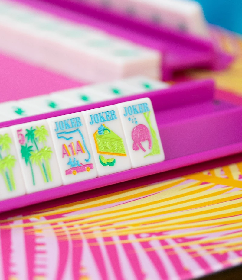 My Fair Mahjong Neoprene Tropical Palm Print Mahjong Mat