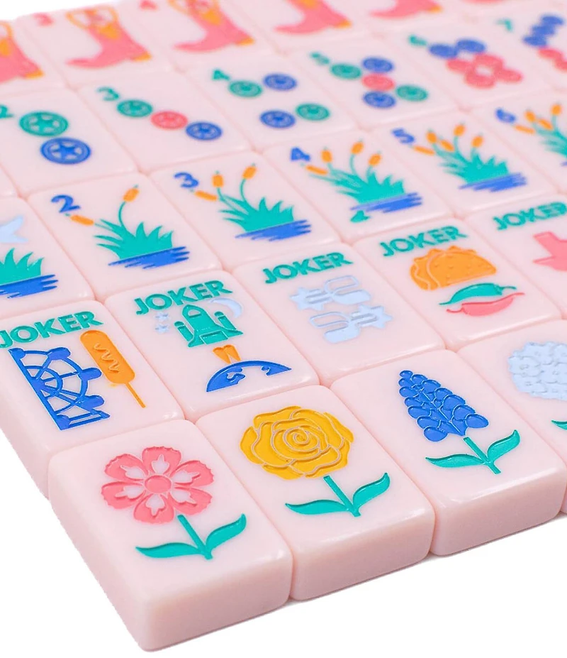 My Fair Mahjong The Texas Series Rodeo Pink Tile Set