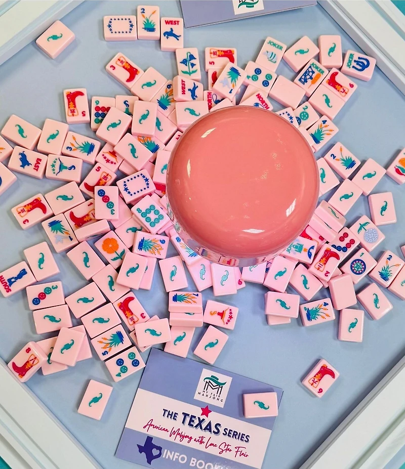My Fair Mahjong The Texas Series Rodeo Pink Tile Set