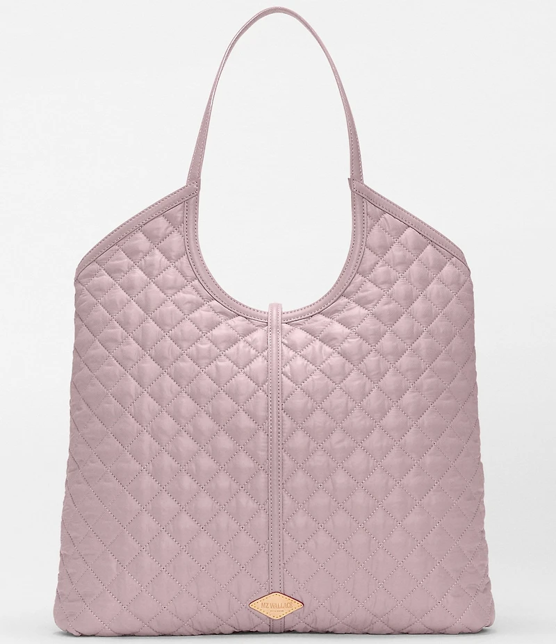 MZ Wallace Astor Large Quilted Turnlock Tote Bag