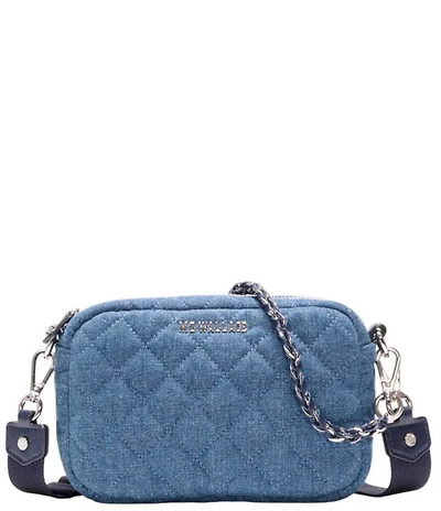 MZ Wallace Crosby Mini Denim Crossbody Bag