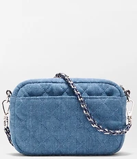 MZ Wallace Crosby Mini Denim Crossbody Bag
