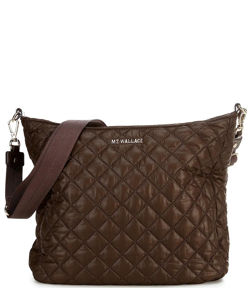 MZ Wallace Crosby Quilted Nylon Hobo Shoulder Bag