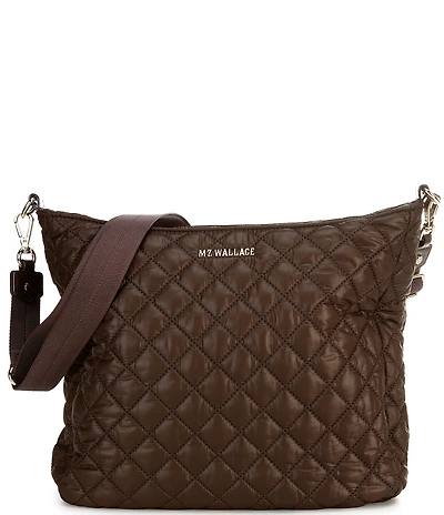 MZ Wallace Crosby Quilted Nylon Hobo Shoulder Bag