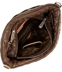 MZ Wallace Crosby Quilted Nylon Hobo Shoulder Bag