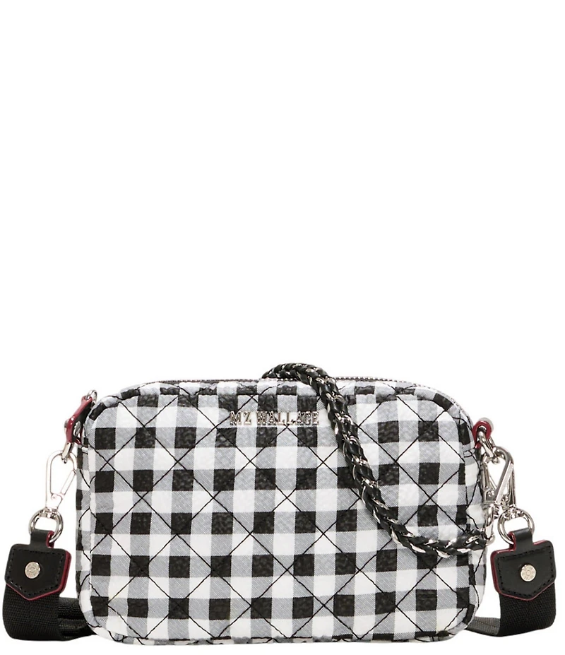 MZ Wallace Gingham Mini Crosby Crossbody Bag