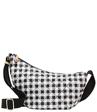MZ Wallace Gingham Small Metro Smile Belt Bag