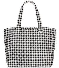MZ Wallace Large Metro Deluxe Gingham Tote Bag