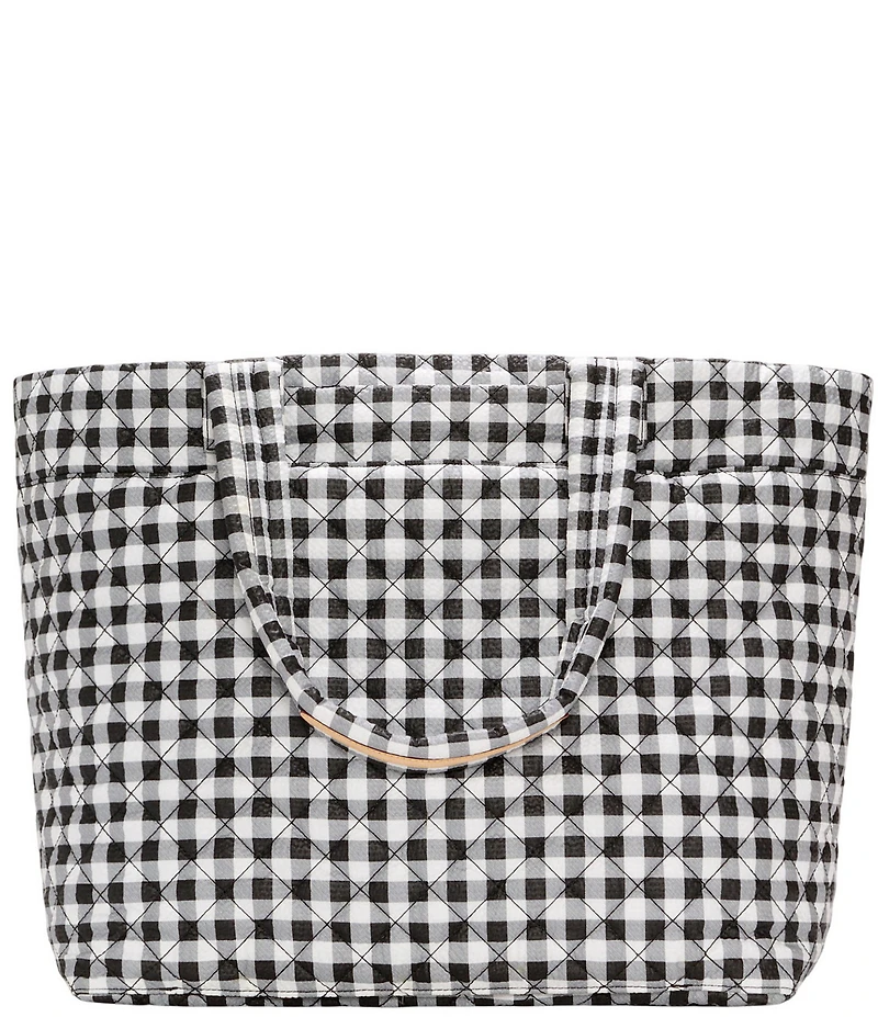 MZ Wallace Large Metro Deluxe Gingham Tote Bag