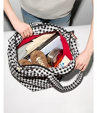 MZ Wallace Large Metro Deluxe Gingham Tote Bag