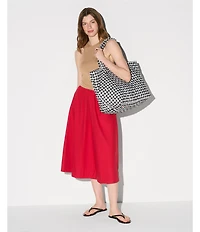 MZ Wallace Large Metro Deluxe Gingham Tote Bag