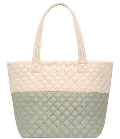 MZ Wallace Medium Metro Deluxe II Colorblock Travel Tote Bag