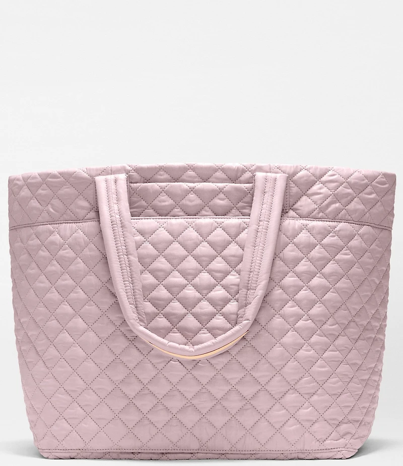 MZ Wallace Metro Large Deluxe Quilted Top Handle Tote Bag