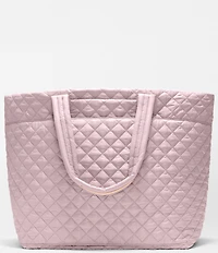 MZ Wallace Metro Large Deluxe Quilted Top Handle Tote Bag