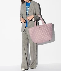 MZ Wallace Metro Large Deluxe Quilted Top Handle Tote Bag
