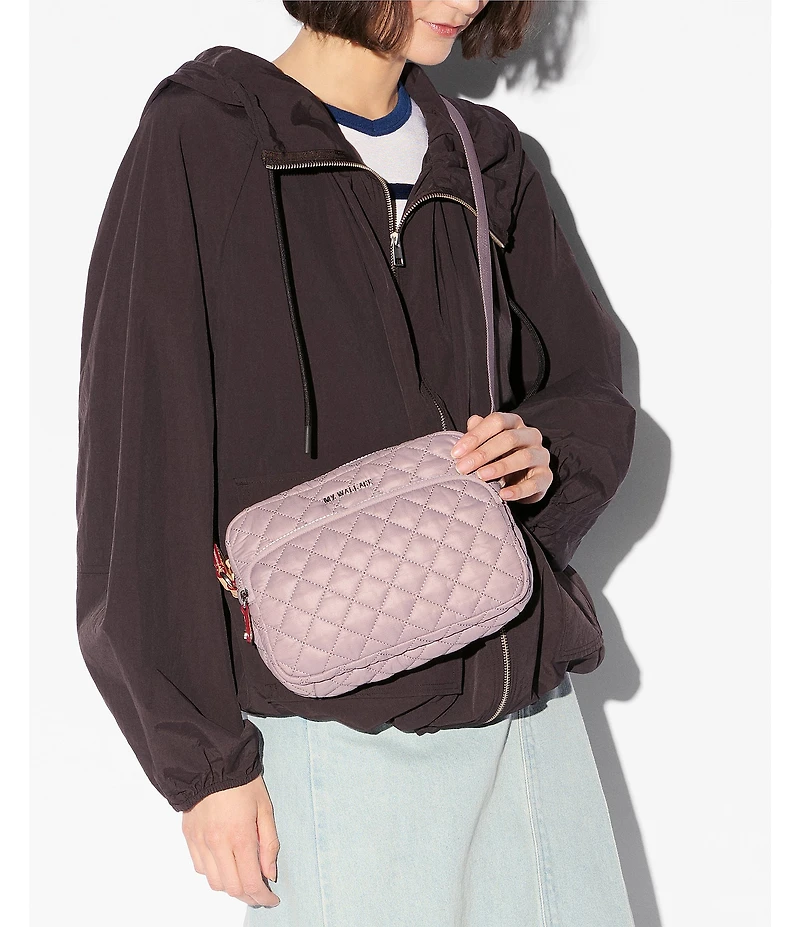MZ Wallace Metro Small Crossbody Quilted Camera Crossbody Bag