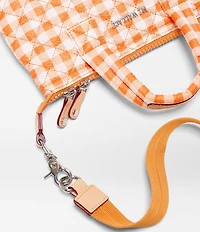 MZ Wallace Micro Sutton Gingham Satchel Tote Bag