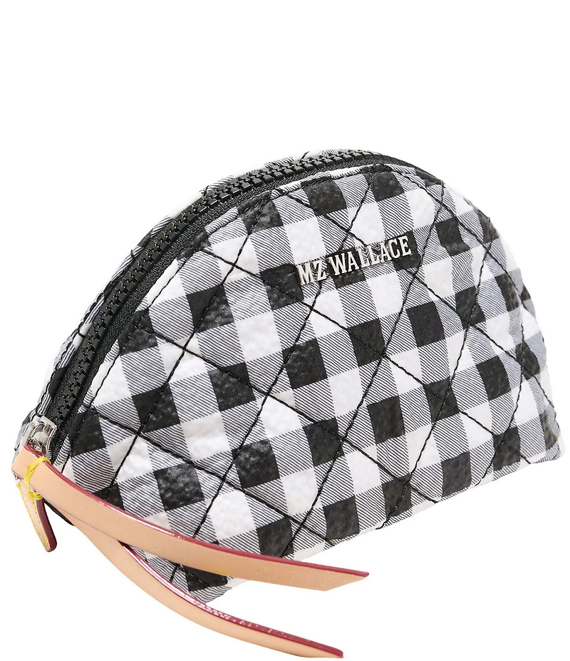 MZ Wallace Momo Gingham Cosmetic Pouch