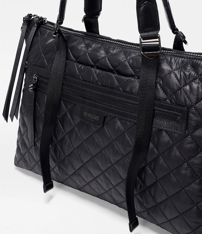 MZ Wallace Park Medium Quilted Leather Satchel Bag