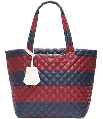 MZ Wallace Rugby Stripe Medium Metro Deluxe Tote Bag