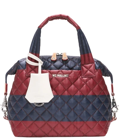 MZ Wallace Rugby Stripe Small Sutton Deluxe Tote Bag