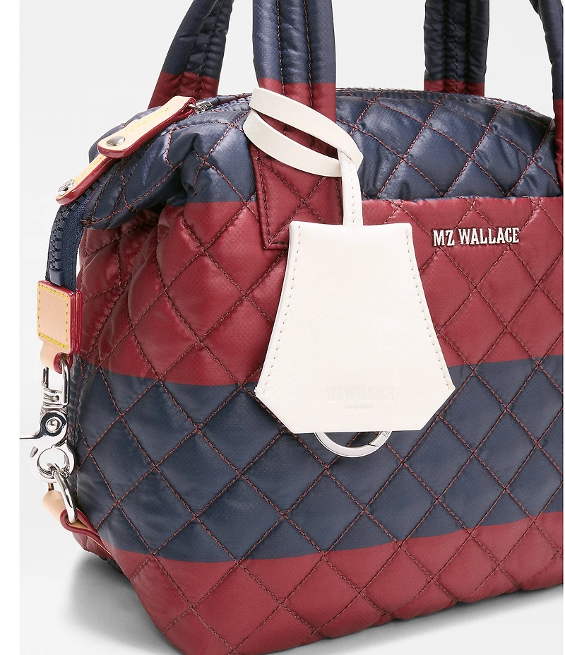 MZ Wallace Rugby Stripe Small Sutton Deluxe Tote Bag