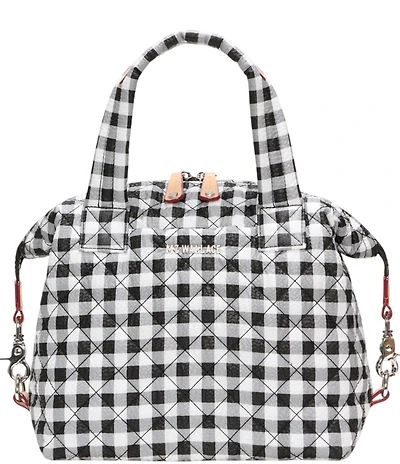 MZ Wallace Small Gingham Sutton Deluxe Tote Bag