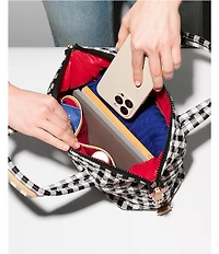 MZ Wallace Small Gingham Sutton Deluxe Tote Bag